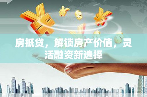 郸城房抵贷，解锁房产价值，灵活融资新选择
