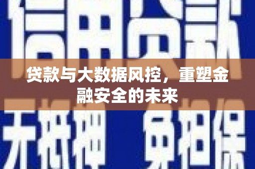 郸城贷款与大数据风控，重塑金融安全的未来
