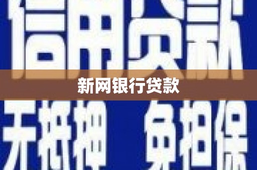 郸城新网银行贷款