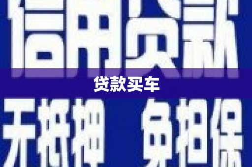 郸城贷款买车