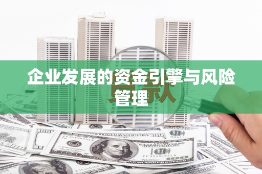郸城企业发展的资金引擎与风险管理