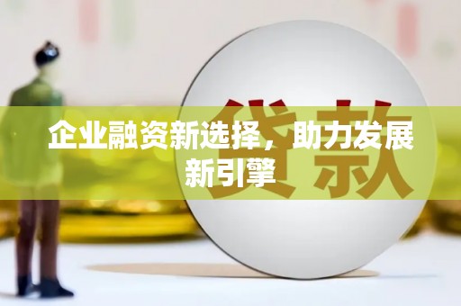 郸城企业融资新选择，助力发展新引擎