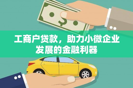 郸城工商户贷款，助力小微企业发展的金融利器