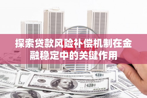 郸城探索贷款风险补偿机制在金融稳定中的关键作用