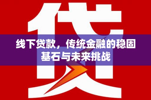 郸城线下贷款，传统金融的稳固基石与未来挑战