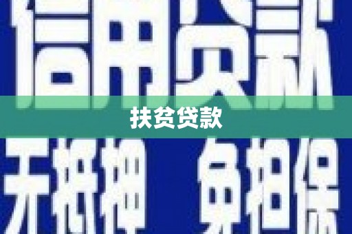 郸城扶贫贷款