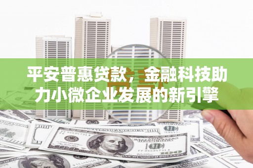 郸城平安普惠贷款，金融科技助力小微企业发展的新引擎