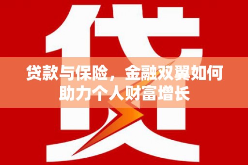郸城贷款与保险，金融双翼如何助力个人财富增长