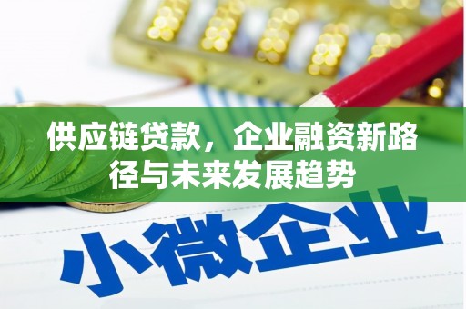 郸城供应链贷款，企业融资新路径与未来发展趋势
