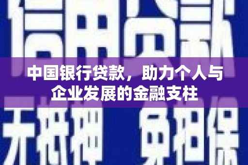郸城中国银行贷款，助力个人与企业发展的金融支柱