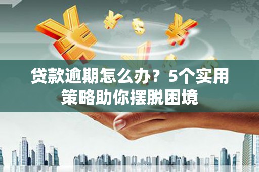 郸城贷款逾期怎么办？5个实用策略助你摆脱困境