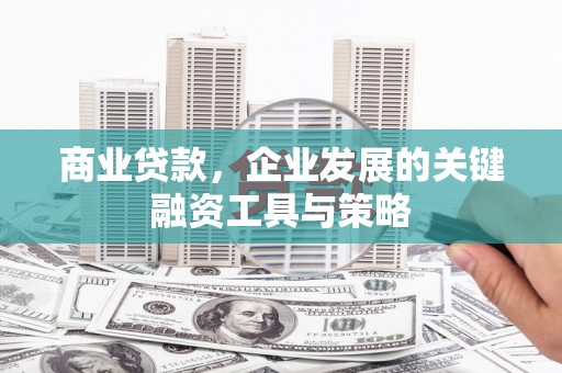 郸城商业贷款，企业发展的关键融资工具与策略