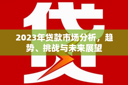 郸城2023年贷款市场分析，趋势、挑战与未来展望