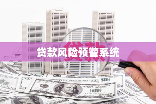 郸城贷款风险预警系统