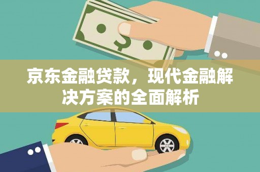 郸城京东金融贷款，现代金融解决方案的全面解析