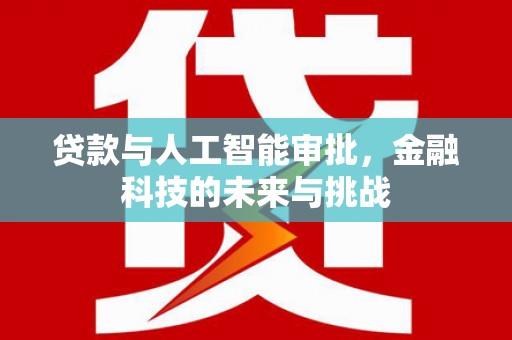 郸城贷款与人工智能审批，金融科技的未来与挑战