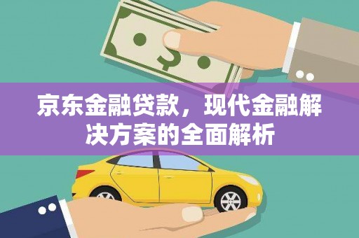 郸城京东金融贷款，现代金融解决方案的全面解析