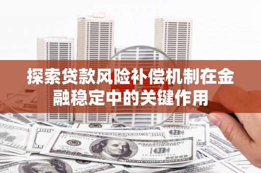 郸城探索贷款风险补偿机制在金融稳定中的关键作用