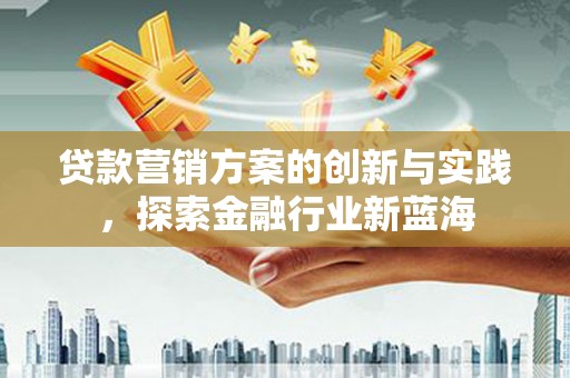 郸城贷款营销方案的创新与实践，探索金融行业新蓝海