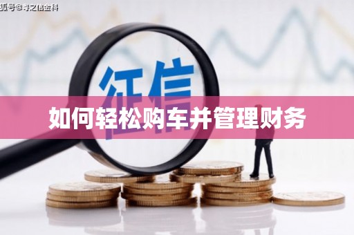 郸城如何轻松购车并管理财务