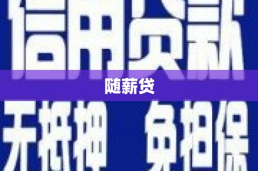 郸城随薪贷