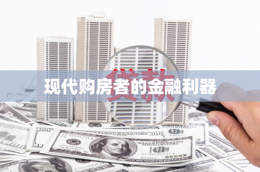 郸城现代购房者的金融利器