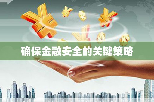 郸城确保金融安全的关键策略
