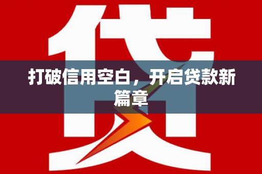 郸城打破信用空白，开启贷款新篇章