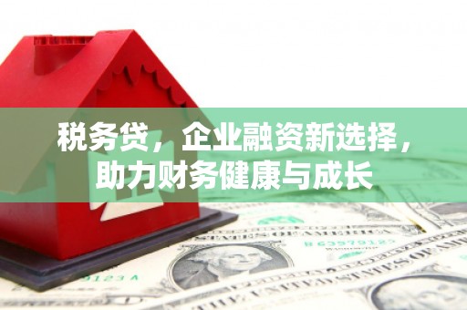 郸城税务贷，企业融资新选择，助力财务健康与成长